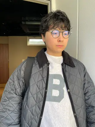 パーマ メンズ YinYang所属・川﨑 章弘のヘアスタイル