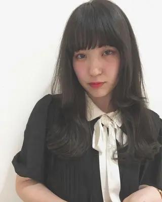 ロング 店長/mao/ 前髪/顔周りカットのヘアスタイル