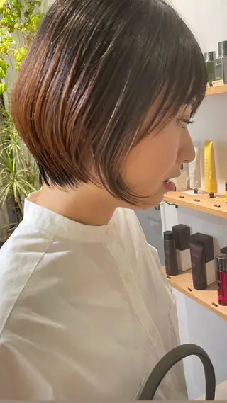 ショート カラー 表参道【髪質改善】 宮嶋勇太のヘアスタイル