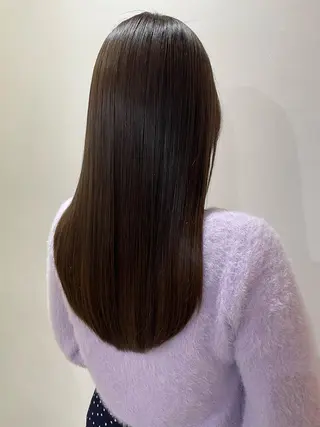 ロング 🐬脱白髪染めカラー 清水大世🐬のヘアスタイル