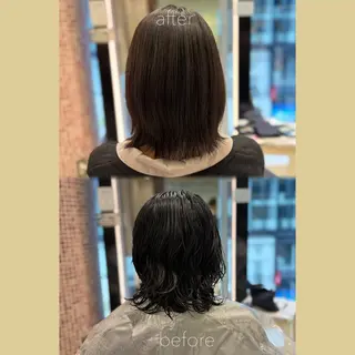 パーマ ヘアアレンジ パーマ・ストレート /銀座🌸いでいあやのヘアスタイル