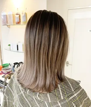 ミディアム 渡辺 健太のヘアスタイル