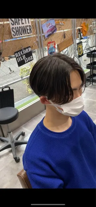 メンズ センターパート ／植田のヘアスタイル