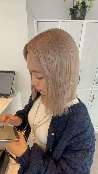 ミディアム カラー B.Chance カラーリスト　ペーのヘアスタイル