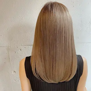 セミロング [自由が丘]ハヤカワ /縮毛矯正/髪質改善のヘアスタイル