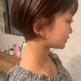 ショート カラー 西山 紗耶香🪽 透明感カラー/ボブのヘアスタイル
