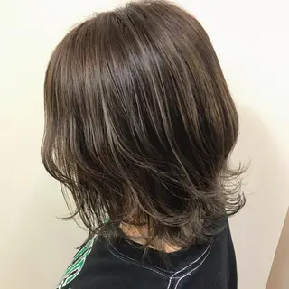 ミディアム カラー ヨシダ トオルのヘアスタイル