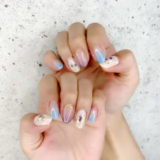 セミロング カラー パーマ ヘアアレンジ メンズ キッズ ネイル マツエク・マツパ Salon Ｋのネイルデザイン