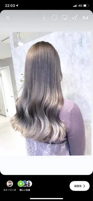 ロング 韓国ヘア＆透けカラー keita🇰🇷のヘアスタイル