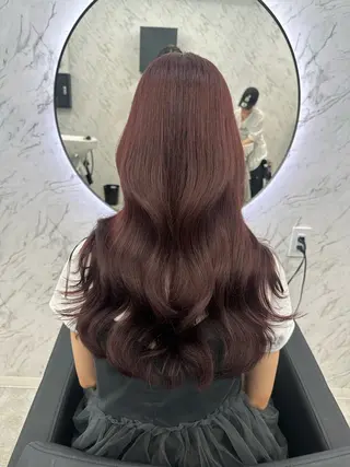 ロング カラー 遠藤沙也加 /レイヤーカットのヘアスタイル