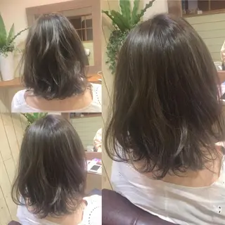 ミディアム カラー hair salon Ranun髪質改善のヘアスタイル