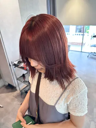 ロング カラー 韓国風/オシャレ /縮毛矯正/滝口琴未のヘアスタイル