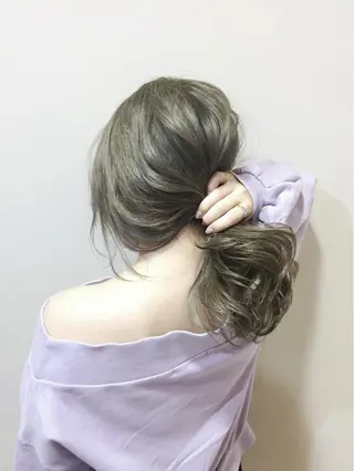 セミロング 小顔カット✨ 透明感カラー/村上のヘアスタイル