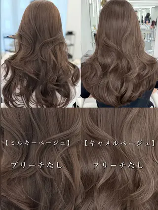 ロング カラー 顔まわりの神様✨ 透明感カラー藤嶋秀幸のヘアスタイル
