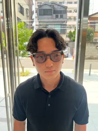 パーマ メンズ 吉沢遣人/レイヤー 艶カラー/パーマのヘアスタイル