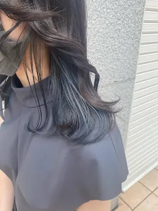 セミロング カラー 💗💗韓国レイヤー yu-ki💗💗のヘアスタイル