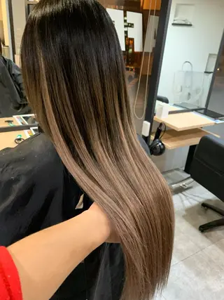 ロング カラー 下妻 カラーエクステ難波のヘアスタイル