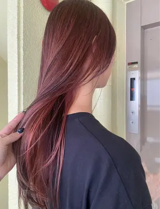 ロング レイヤーカット/栄/ 顔周り/キトウモエノのヘアスタイル