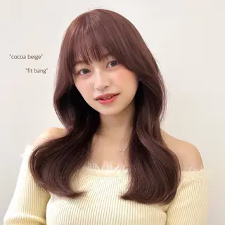 セミロング カラー ミディアムヘア Chifumiのヘアスタイル