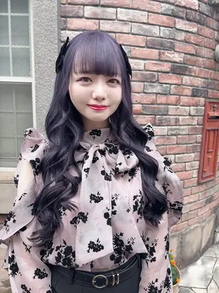 ロング カラー ヘアアレンジ 💕ブリーチ/ヘアメ 🎀YUUKAのヘアスタイル