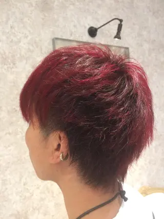 ショート カラー メンズ Kobayashi ハイライト/ショートのヘアスタイル