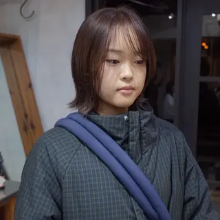 ミディアム fon所属・カラーモデル fon▶山田 悠華のヘアスタイル