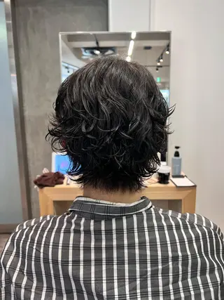 ショート パーマ メンズ 🌞レイヤー×カラー 前川那津美🌞のヘアスタイル