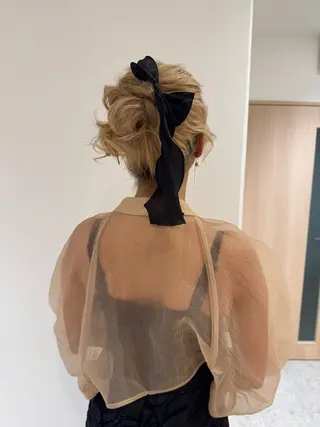 ロング ヘアアレンジ はるか/ヘアアレンジ ブリーチなしカラー♡のヘアスタイル