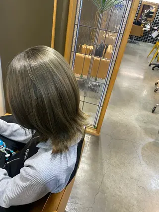 ミディアム Glunge 徳田まりんのヘアスタイル