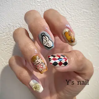 ネイル 手書きが得意🖌️ Y’s  nailのネイルデザイン