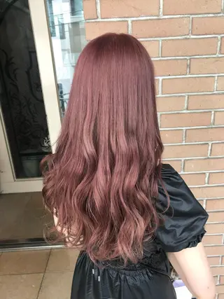 ロング カラー パーマ ヘアアレンジ メンズ キッズ ネイル マツエク・マツパ サロンドミルク 原宿のヘアスタイル