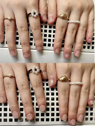 ロング カラー ネイル Q Free nailsのネイルデザイン