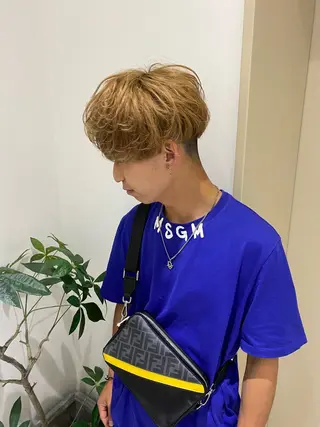 ショート カラー men'ssalon Zina天神所属・✨髪質改善/顔周りカ ット/縮毛矯正✨三隅のヘアスタイル