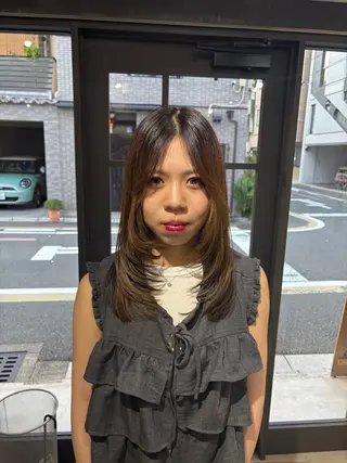 セミロング カラー 京都/カラー/松野 翔のヘアスタイル