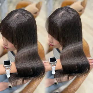 ロング カラー 大久保 凜香のヘアスタイル