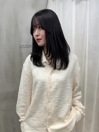 ロング カラー ハシヅメ キョウカのヘアスタイル