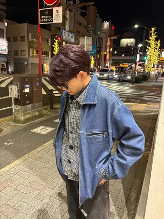 ショート 暖色カラーワンカラー ななほ🌷⋆⭒˚のヘアスタイル