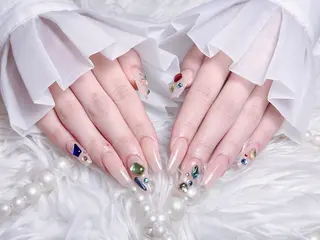 ネイル ☁️Minmin Tsuki💙🩵のネイルデザイン