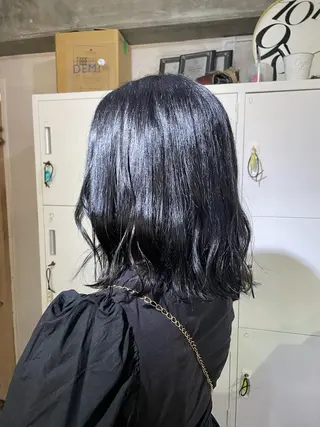 ミディアム カラー ふかたさや🌟 艶感カラー🌟のヘアスタイル