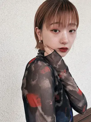 ショート カラー ヘアアレンジ ANBRERA　中目黒所属・mina ☺︎ 中目黒 中野のヘアスタイル