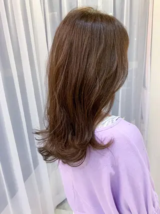 セミロング カラー モリシュンスケ /レイヤー/髪質改善のヘアスタイル