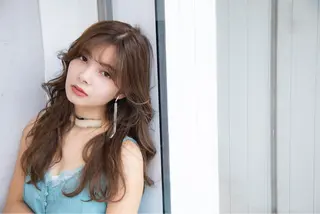 ミディアム カラー 前髪顔周りカット 沼田　拓斗のヘアスタイル