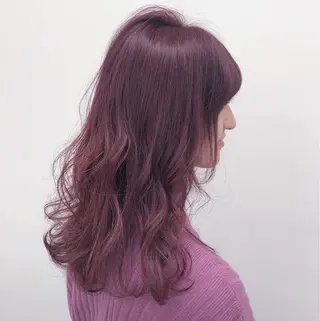 ミディアム カラー 柔らかbeige モトキのヘアスタイル