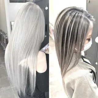 シール、 ハネエクステのヘアスタイル