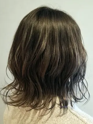 ミディアム カラー パピヨンロゼ メイ 髪質改善/酸性のヘアスタイル