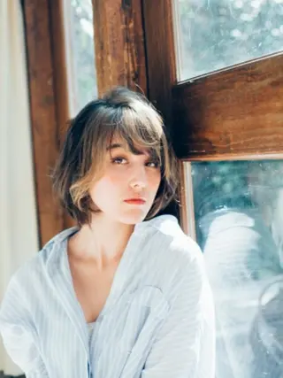 ミディアム カラー パーマ amie所沢駅 プロペ通り店【アミ】のヘアスタイル