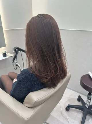 ミディアム 縮毛矯正💎髪質改善 レイヤー✨山内健太郎のヘアスタイル