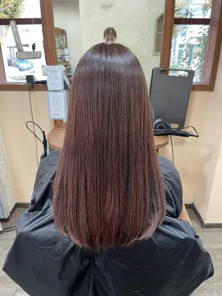 ロング カラー 磧本 祐里恵のヘアスタイル