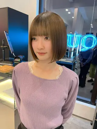 ショート カラー 透明カラー/レイヤー misaki °＊のヘアスタイル