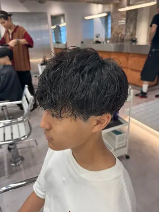 パーマ メンズ ブリーチ/パーマ特化 片平和寿のヘアスタイル